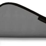 BULLDOG PSTL RUG MED, grey side view with black edging and zipper