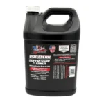 Pro-Shot Pro Clean Suppressor Cleaner, front view of black gallon jug with handle and white cap