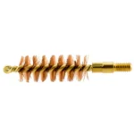 Pro-Shot Benchrest Quality Pistol Bore Brush, side view with bronze bristles and brass core