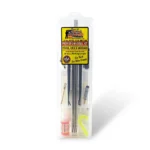 Pro-Shot Premier Universal Cleaning Kit in clear case with rods, brushes and yellow label, front view