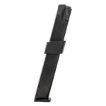 ProMag FN Reflex handgun magazine, angled side view in black with extended body