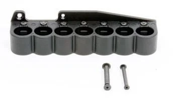 ProMag Industries 7 Round Shell Holder, black holder with seven loops and two mounting screws