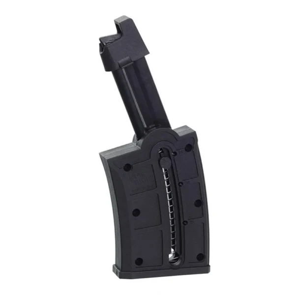 Promag Mossberg 715T Rifle Magazine, angled view of a black curved magazine