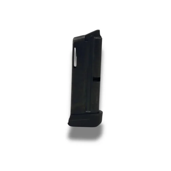 ProMag Ruger LCP II Handgun Magazine, black upright front view with extended baseplate
