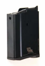 ProMag Ruger Mini-30 Magazine, black steel angled view with flat baseplate