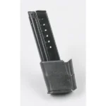 ProMag Steel Handgun Magazine Springfield XDS 9mm, black angled side view with witness holes