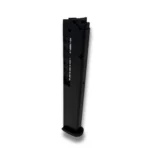 ProMag Taurus 709 Slim black magazine angled side view with witness slots and baseplate