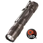 Streamlight ProTac 2L-X black tactical light in angled view with pocket clip and visible lens