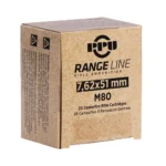 TRZ Trading Inc. PPU RangeLine tan ammunition box, angled front view