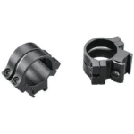 WEAVER QUAD LOCK TIP OFF rings in black, shown from angled front and rear views