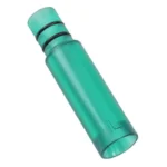 RCBS Quick Change High Capacity Drop Tube, translucent green angled view with two black O-rings