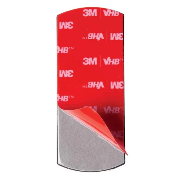 Personal Security Products Peacekeeper Quick Draw, gray gun magnet with red 3M backing partly peeled