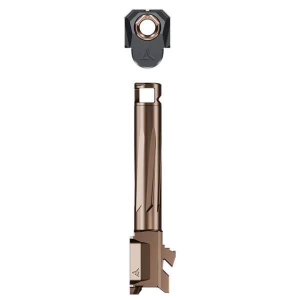 Radian Weapons Afterburner Compensator and Ramjet Barrel Combo, bronze barrel and black compensator