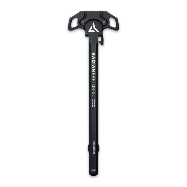 Radian Weapons Raptor SL AR-15 charging handle, black top view with ambidextrous levers