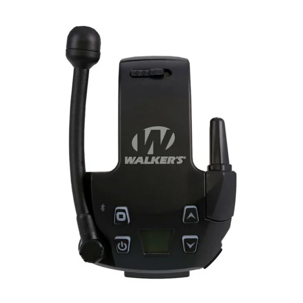 Walkers Game Ear Walker's Razor Bluetooth Walkie Talkie black unit with two antennas and buttons