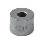 RCBS RC Bushing Diameter 0.331, silver angled view with central opening