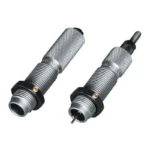 RCBS RC F L DIE SET .30 NOSLER, two silver reloading dies shown upright at an angle