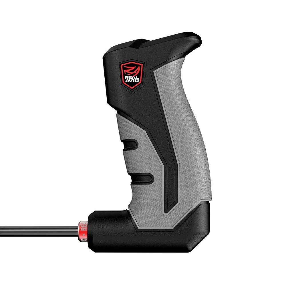 real-avid-bore-max-rod-primary Real Avid Bore-Max Smart Rod Handgun .22-.45 9'' Carbon Fiber, black rod with black and gray handle