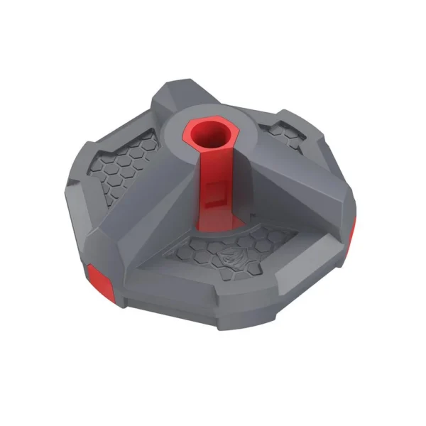REAL AVID SMART-ASSIST MAGNETIC MNT, top view of gray mount with red socket and accents