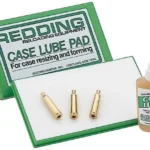 Redding Case Lube Pad Only, green rectangular case with white lubrication pad