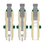 Redding Series A Deluxe Die Set, cutaway diagram showing three dies and internal components