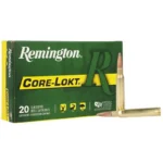 Remington Core-Lokt 7x64mm Brenneke ammunition, green box front with two cartridges visible