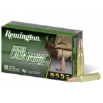 Remington Premier Long Range w/Speer Impact ammunition, green box with three cartridges