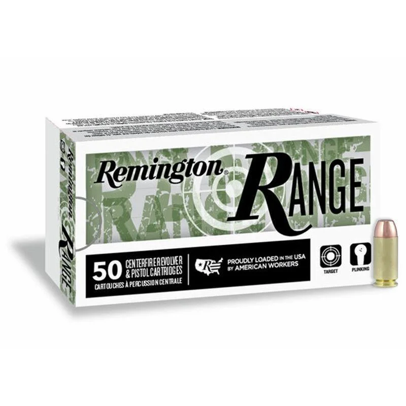 remington-range-40-sw-180-gr-fmj-ammo-primary Remington Arms Co. Inc. Remington Range Handgun Ammo .40 S&W 180 gr FMJ 990 fps 50/ct