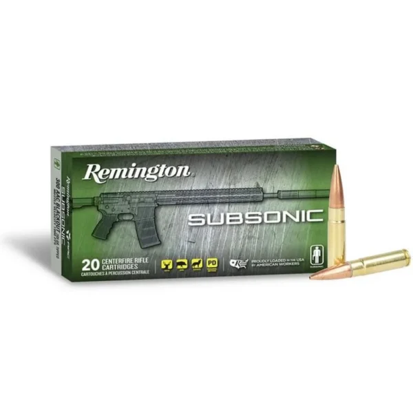 Remington Arms Co. Inc. Remington Subsonic Rifle Ammunition .300 AAC Blackout 220gr OTFB 940 fps 20/ct