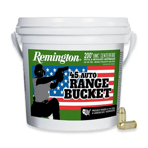 Remington Arms Co. Inc. Remington UMC "Range Bucket" Handgun Ammunition .45 ACP 230 gr FMJ 835 fps 200/ct