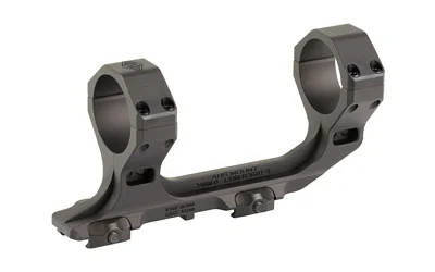 REPTILIA AUS 34MM MOUNT 1.93 BLACK, angled side view with dual rings and rail clamps