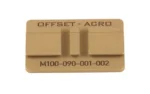 REPTILIA AUS Offset Mount ACRO FDE, tan product box viewed from above