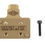 REPTILIA AUS OFFSET MNT DPP FDE tan mount, top view with two black screws