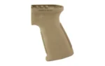 REPTILIA CQG AK PISTOL GRIP flat dark earth, right-side view with textured front and backstrap
