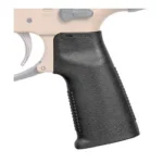 REPTILIA CQG-NB AR PISTOL GRIP BLK black textured pistol grip, right-side view on a partial frame