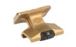 Reptilia DOT MOUNT 45 ACRO/MPS FDE angled side view with black clamp and mounting screw