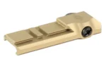 REPTILIA DOT MNT LOW MPS/ACRO FDE low-profile optic mount in angled top view