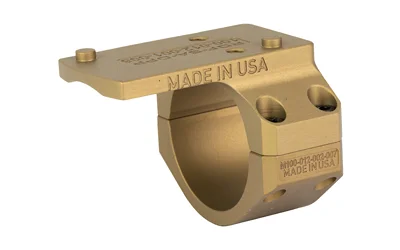 REPTILIA ROF SAR 30MM LPOLD DPP flat dark earth ring mount, angled front and top view