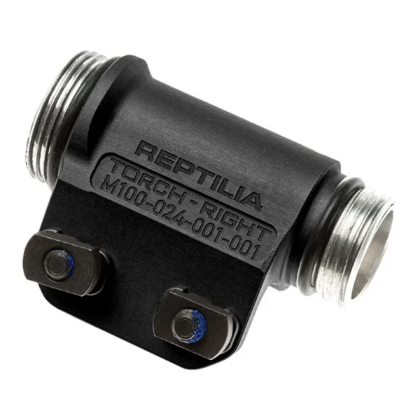 REPTILIA TORCH 3V/CR123 MLOK BLK RS black mount with threaded ends and two visible screws