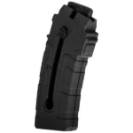 Rossi RS22M Rifle Magazine, black curved magazine in angled side view