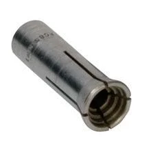 RCBS Rotary Case Trimmer Collet #1, dark metal angled view with slotted cylindrical body