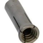 RCBS Rotary Case Trimmer Collet #2, angled close-up of silver metal collet with slotted end