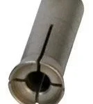 RCBS Rotary Case Trimmer Collet #4, grey angled view with slotted end