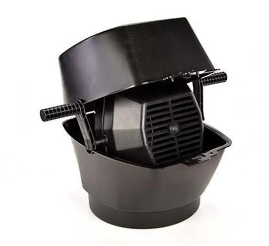 Mayville Engineering Co./Mec MEC Rotary Media Separator, black with open basket and crank handle