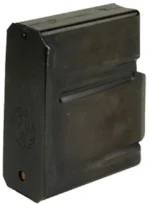 Ruger Rifle Magazine for Gunsite Scout, black oxide, angled side view