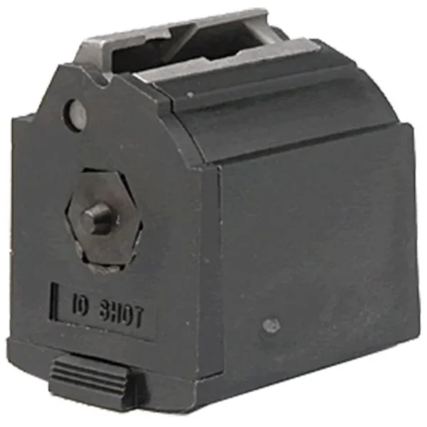 Ruger BX-1 Rifle Magazine for 10/22, black angled view with feed lips visible