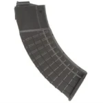 ProMag Ruger Mini-30 Polymer Magazine, black curved side view with textured grid pattern