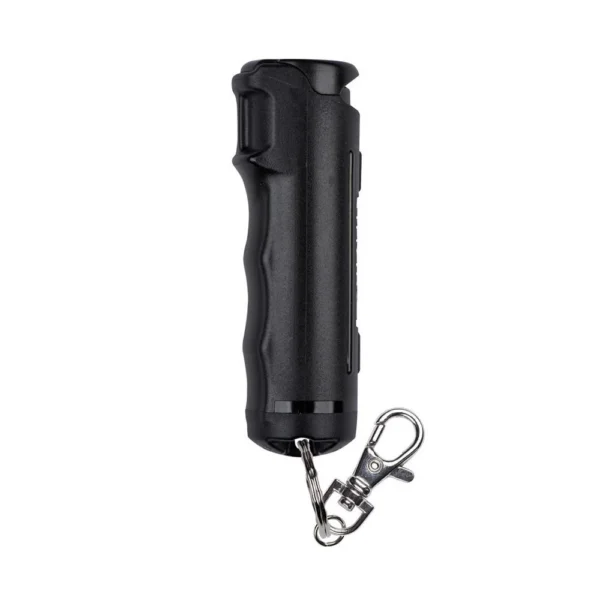 Security Equipment Corporation Sabre Pepper Gel with Fast Flip Top Safety and Snap-Clip Keychain Black