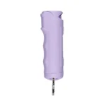 Sabre Purple Flip Top Gel W/O Clip purple canister, front view with flip-top cap and small ring