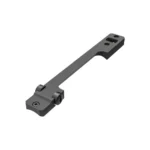 Leupold STD Savage 110 RH Round Receiver Base, angled top view of black one-piece base